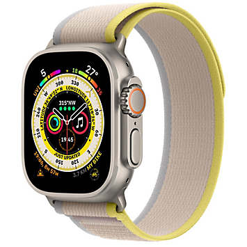 Apple Watch Ultra GPS + Cellular, 49mm Titanium Case with Yellow/Beige  Trail Loop - M/L | Kaleidoscope